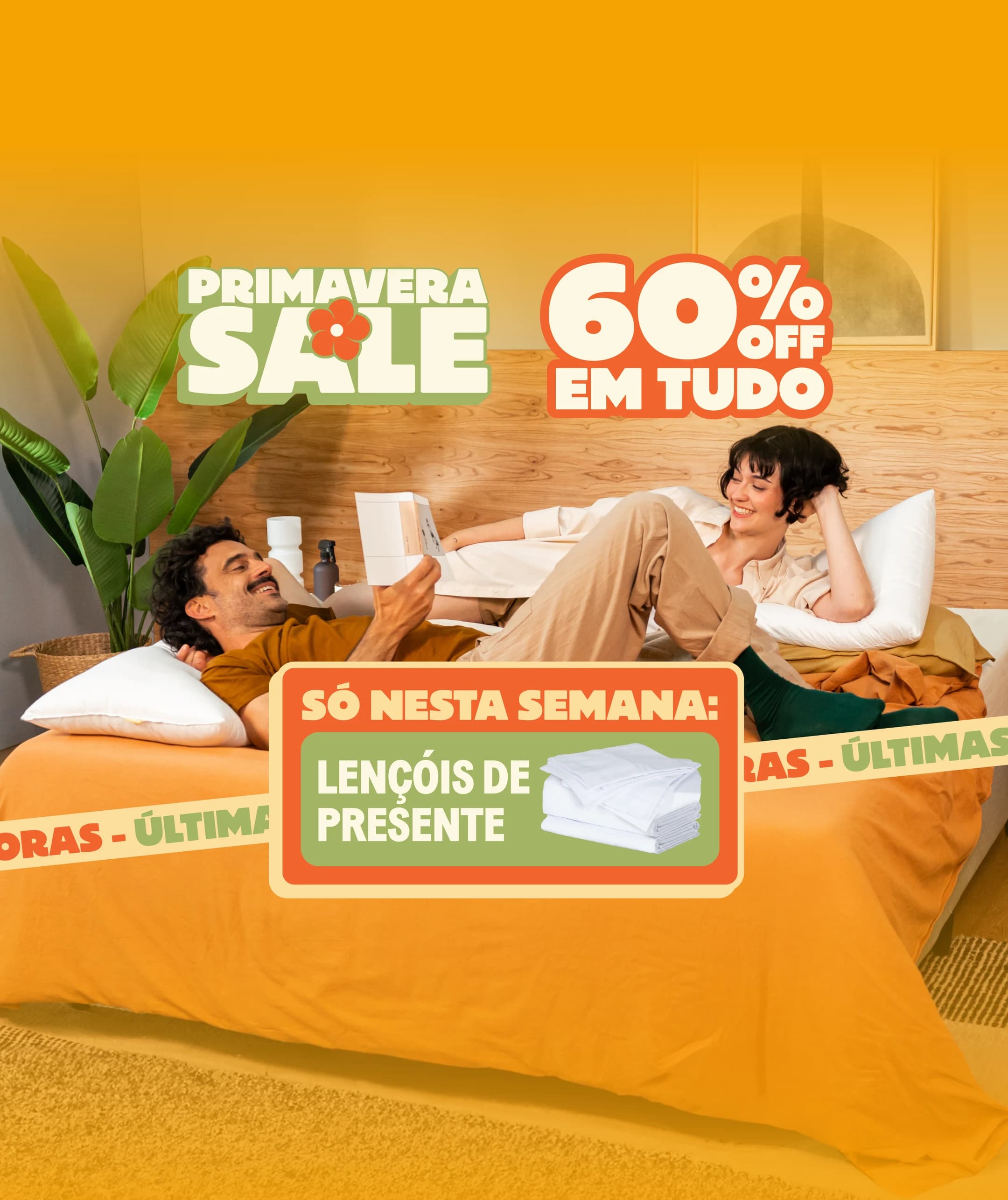 60% OFF EM TUDO 