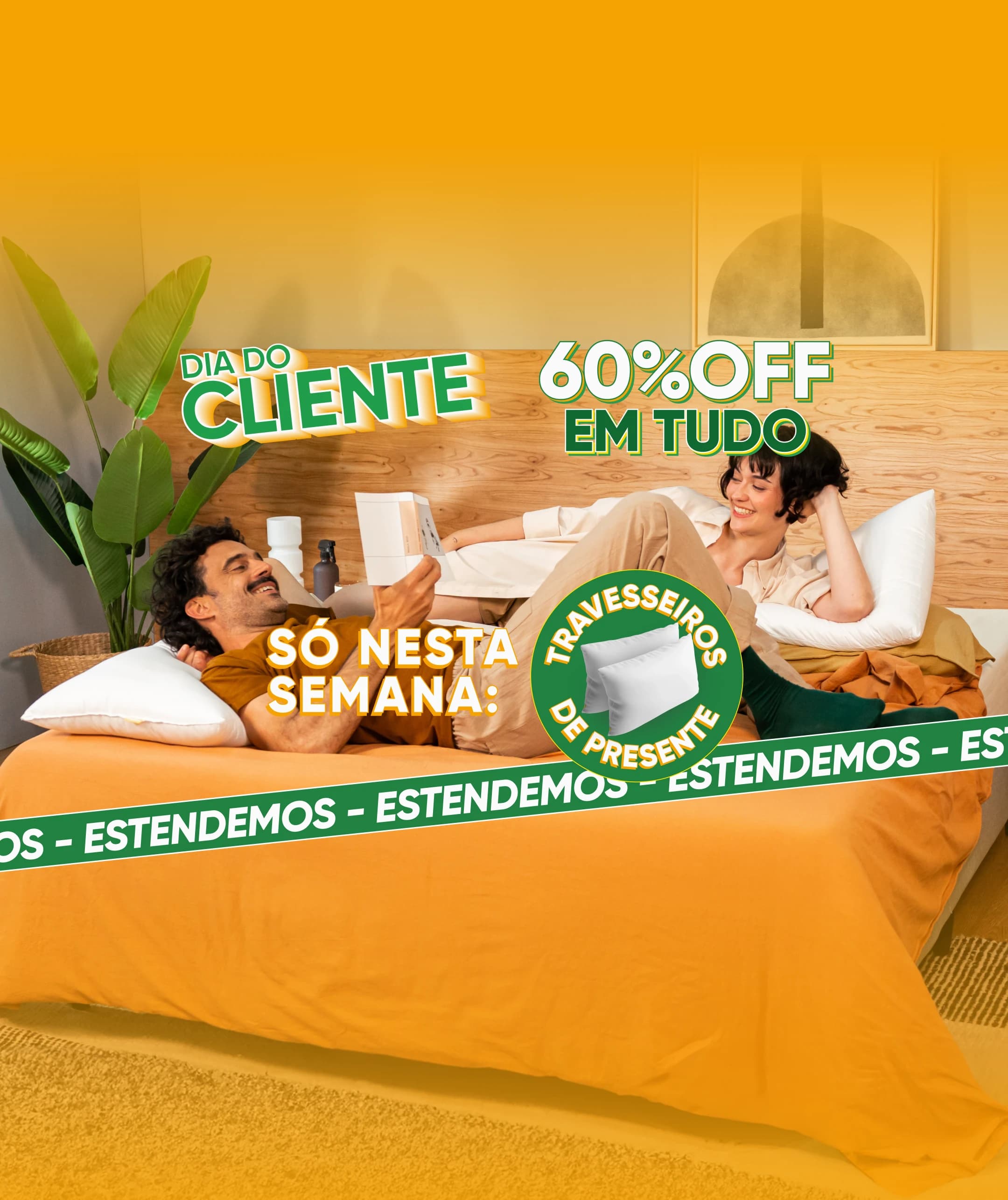 60% OFF EM TUDO