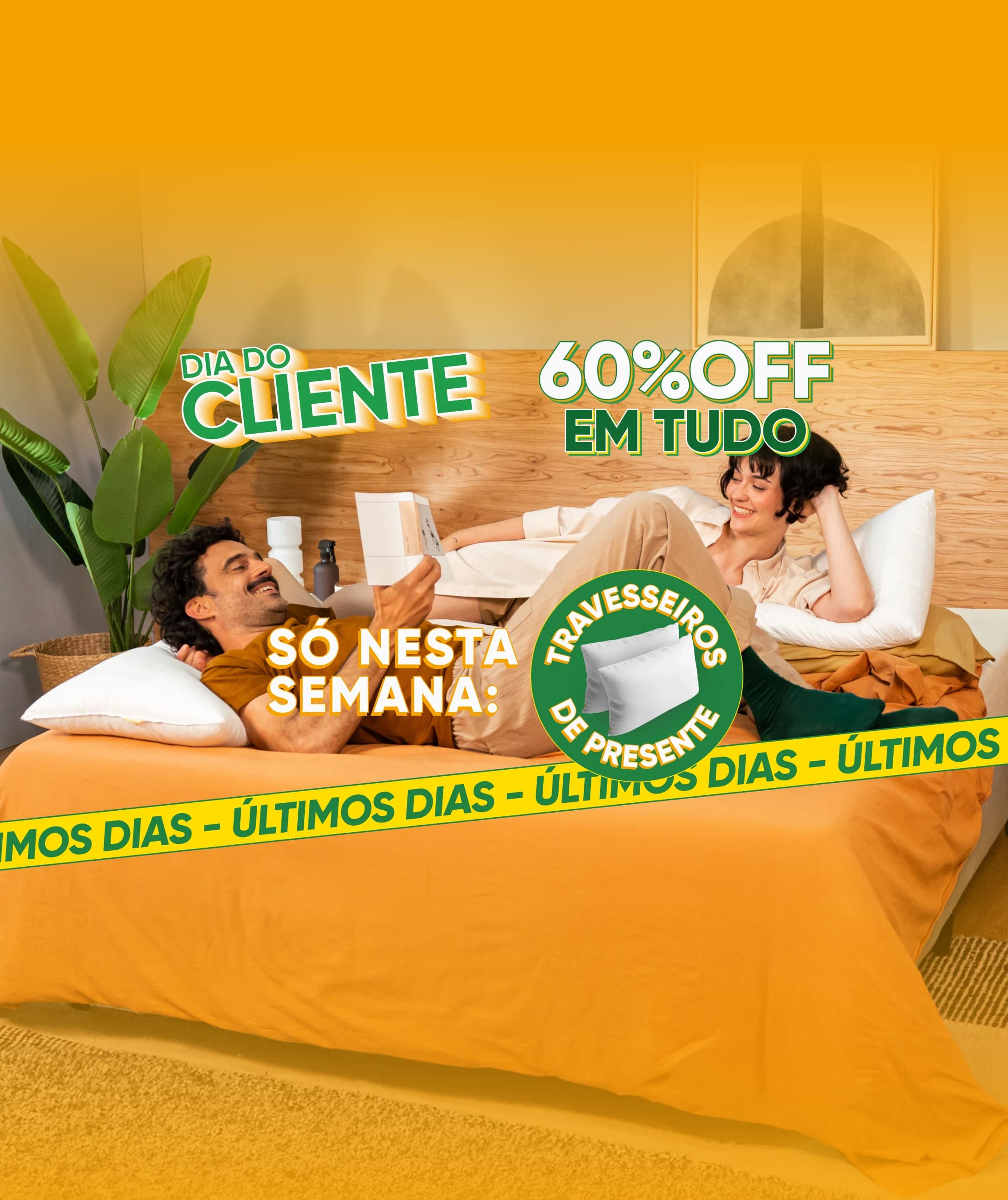 60% OFF EM TUDO