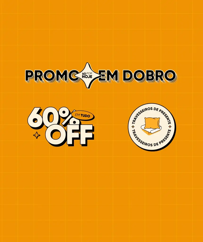 60% OFF EM TUDO