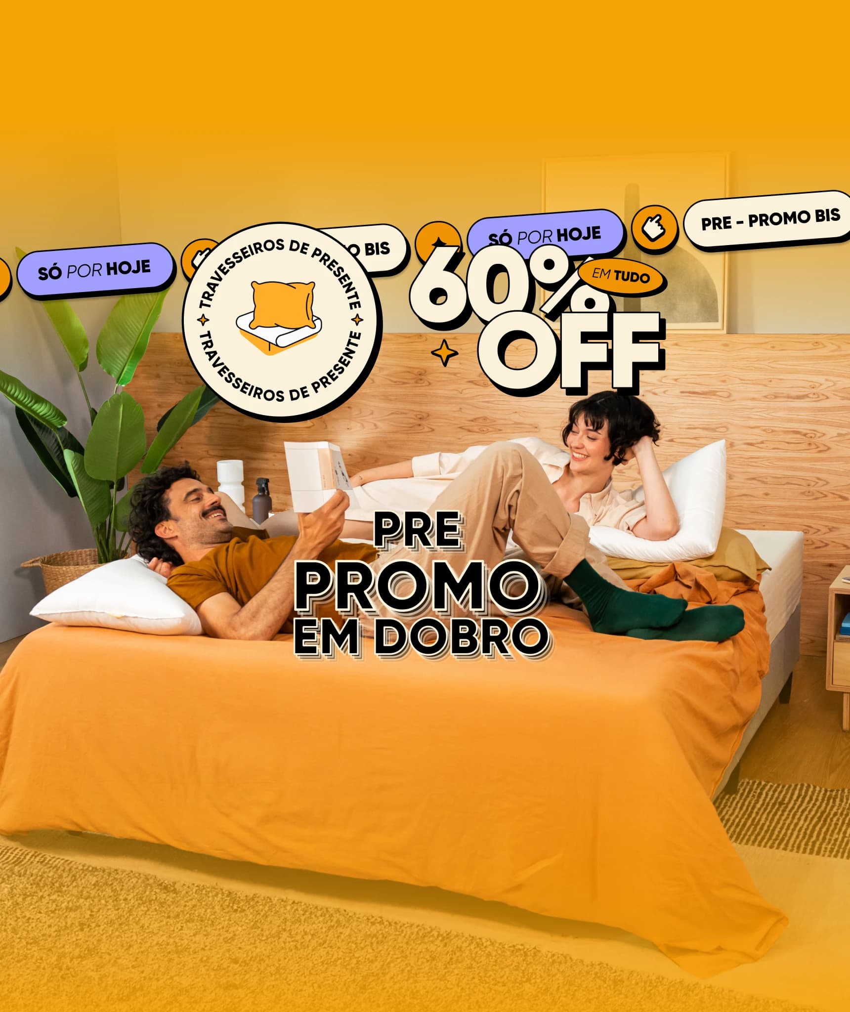 60% OFF EM TUDO 
